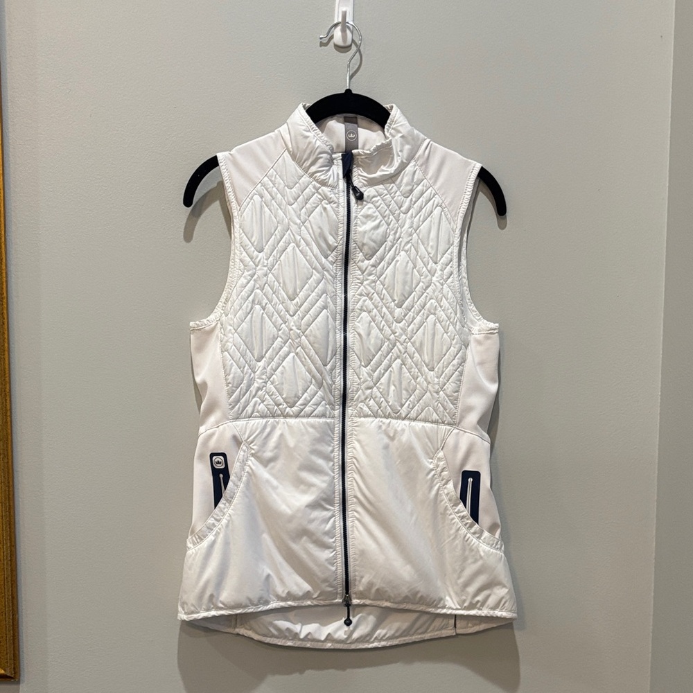 Peter Millar Ivory Quilted Vest